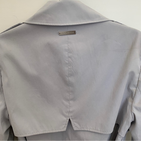 London Fog grey trench, size S - Picture 4 of 16